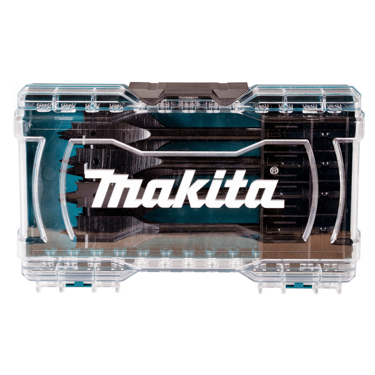 Makita Flat Wood Bit Set Metric 12 - 32mm 8 Piece Shank 1/4 hex E-08698