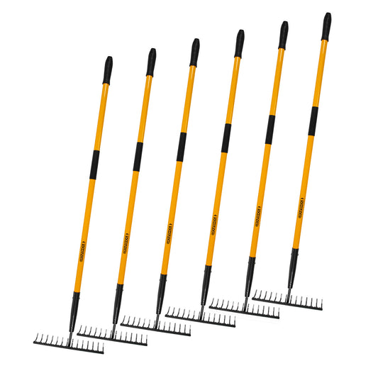 Groundhog Sharp Edge Soil Rake 14” Pack of 6 G1300014-6