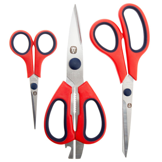 Spear & Jackson 3 Piece Scissor Set Stainless steel Dishwasher safe SCISSORS3PS