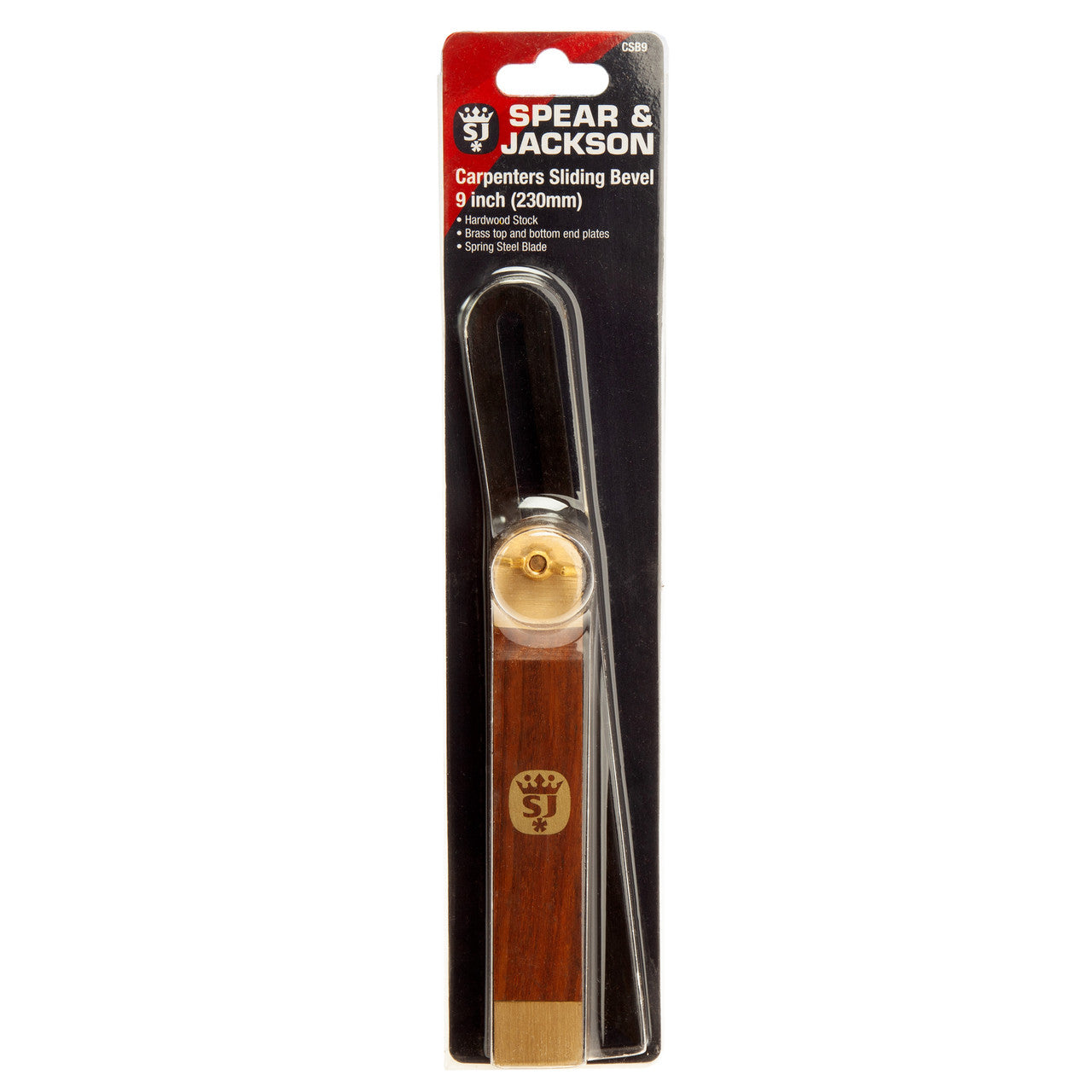 Spear & Jackson Carpenters Sliding Bevel 9in 230mm Hardwood And Steel Blade CSB9