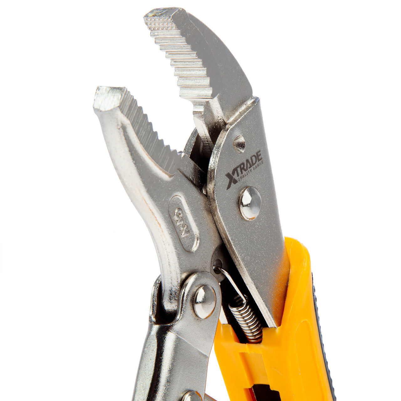 XTrade 7" 185mm Curved Jaw Locking Pliers Comfort Grip Quick Release X0900203