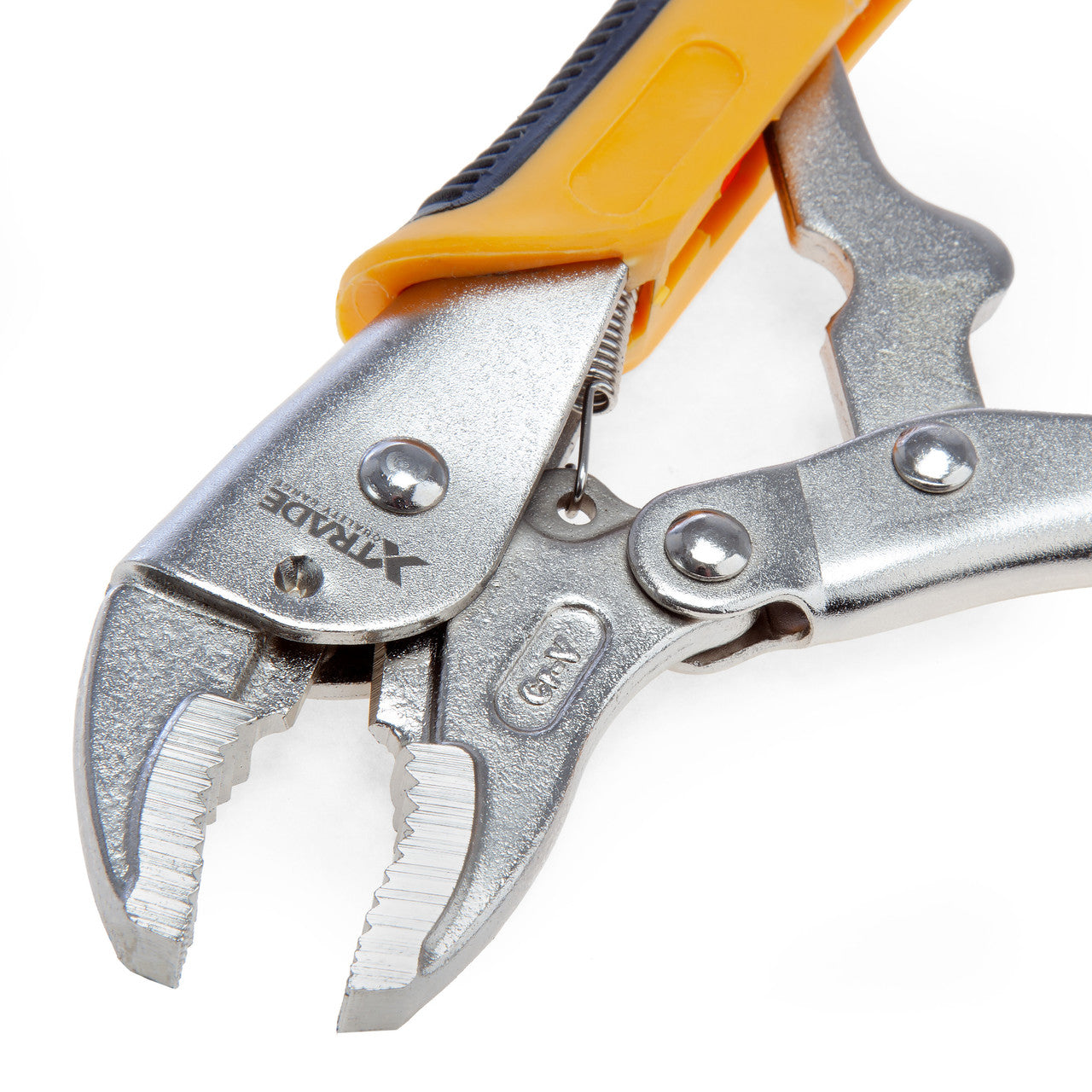 XTrade 7" 185mm Curved Jaw Locking Pliers Comfort Grip Quick Release X0900203