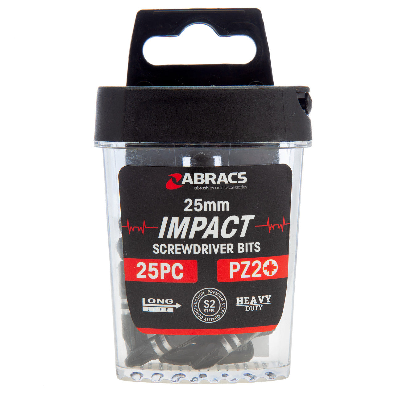 Abracs PZ2 Impact Screwdriver Bits 25mm Pack Of 25 IPZ22525