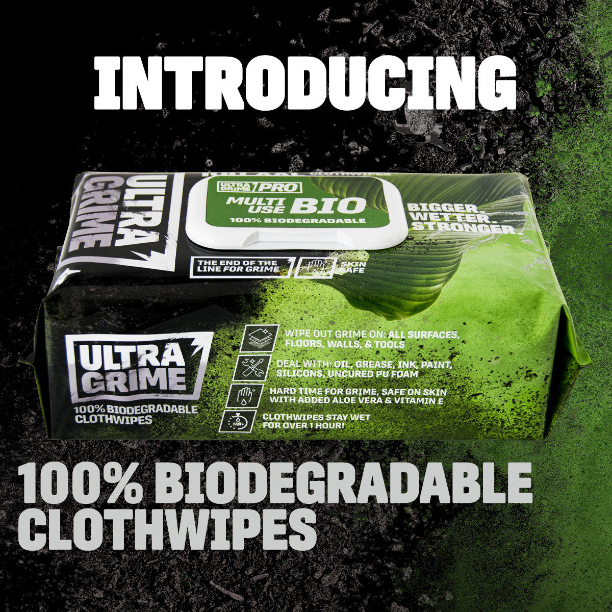 UltraGrime Pro 5940 Multiuse Bio XXL+ Clothwipes (100 Pack x 6 in CDU)
