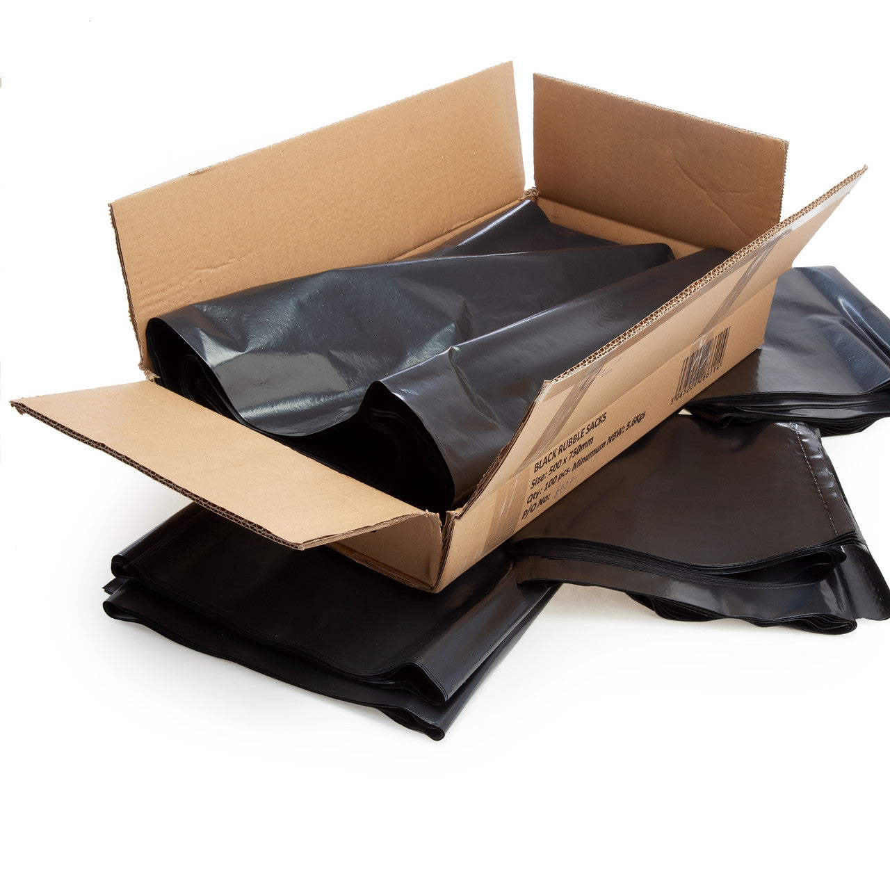 General Purpose Black Rubble Sacks 50 x 75cm (Box of 100) - Loose