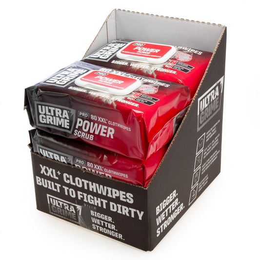 UltraGrime Power Scrub Clothwipes 38cm x 25 cm 80 Pack x 6 in CDU 5920