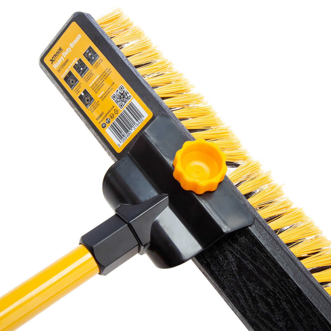 XTrade Heavy Duty Broom 14" 356mm Head Pack of 8 PVC Bristles X0600003