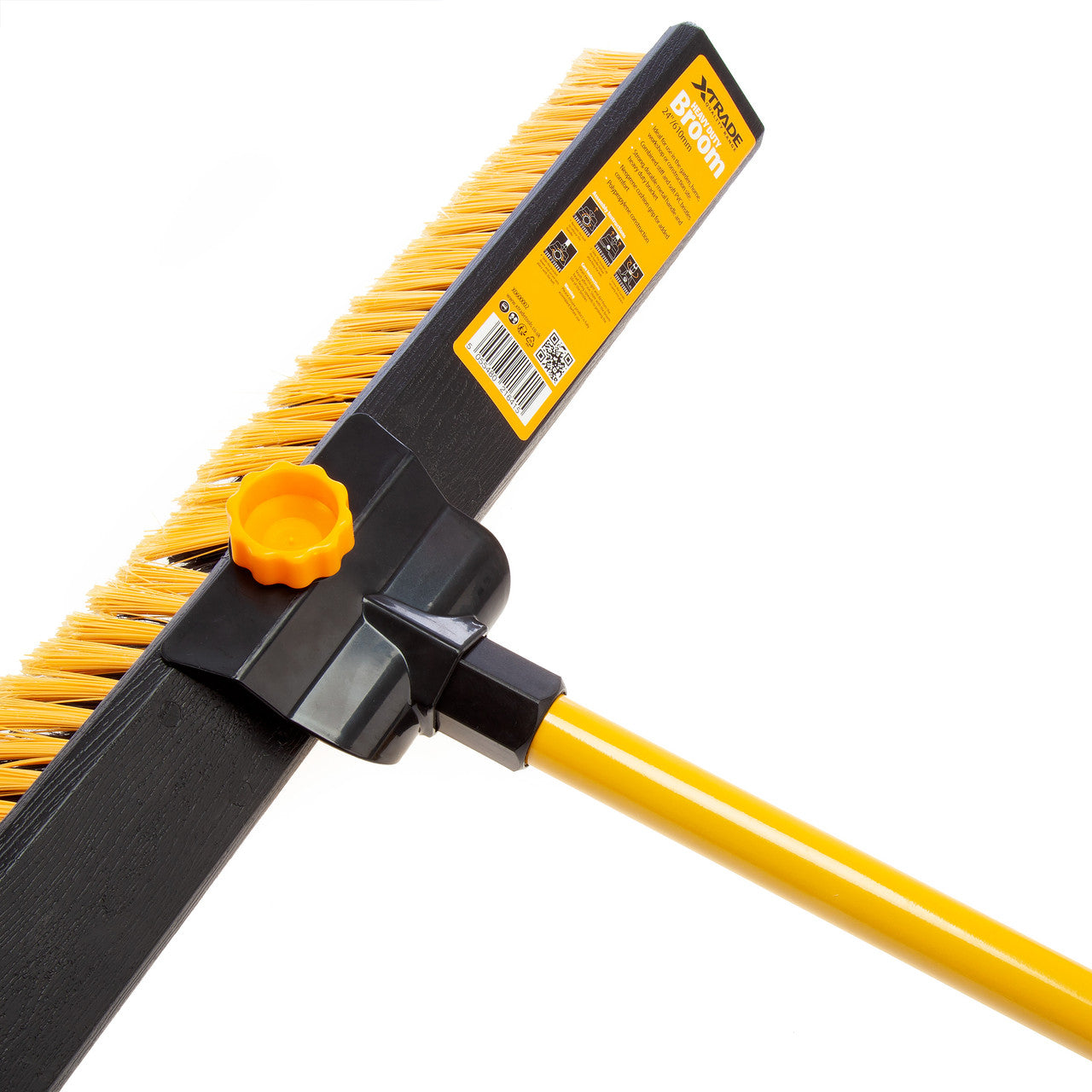 XTrade Heavy Duty Broom 24" 610mm Head Pack of 8 PVC Bristles X0600002