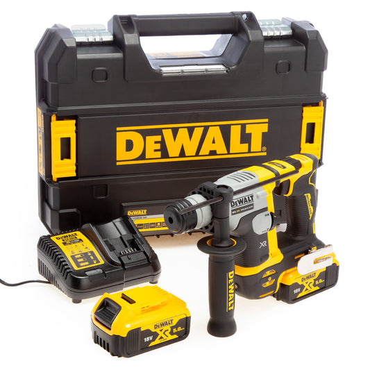 Dewalt 18V XR Brushless SDS Plus Hammer Drill (2 x 5.0Ah Batteries DCH172P2