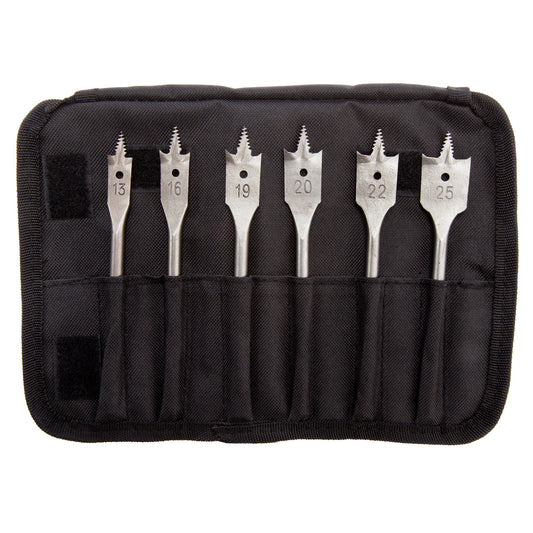 Bosch Self Cut Flat Wood Drill Bit Set 6 Piece Metric 13 - 25mm 2608587793