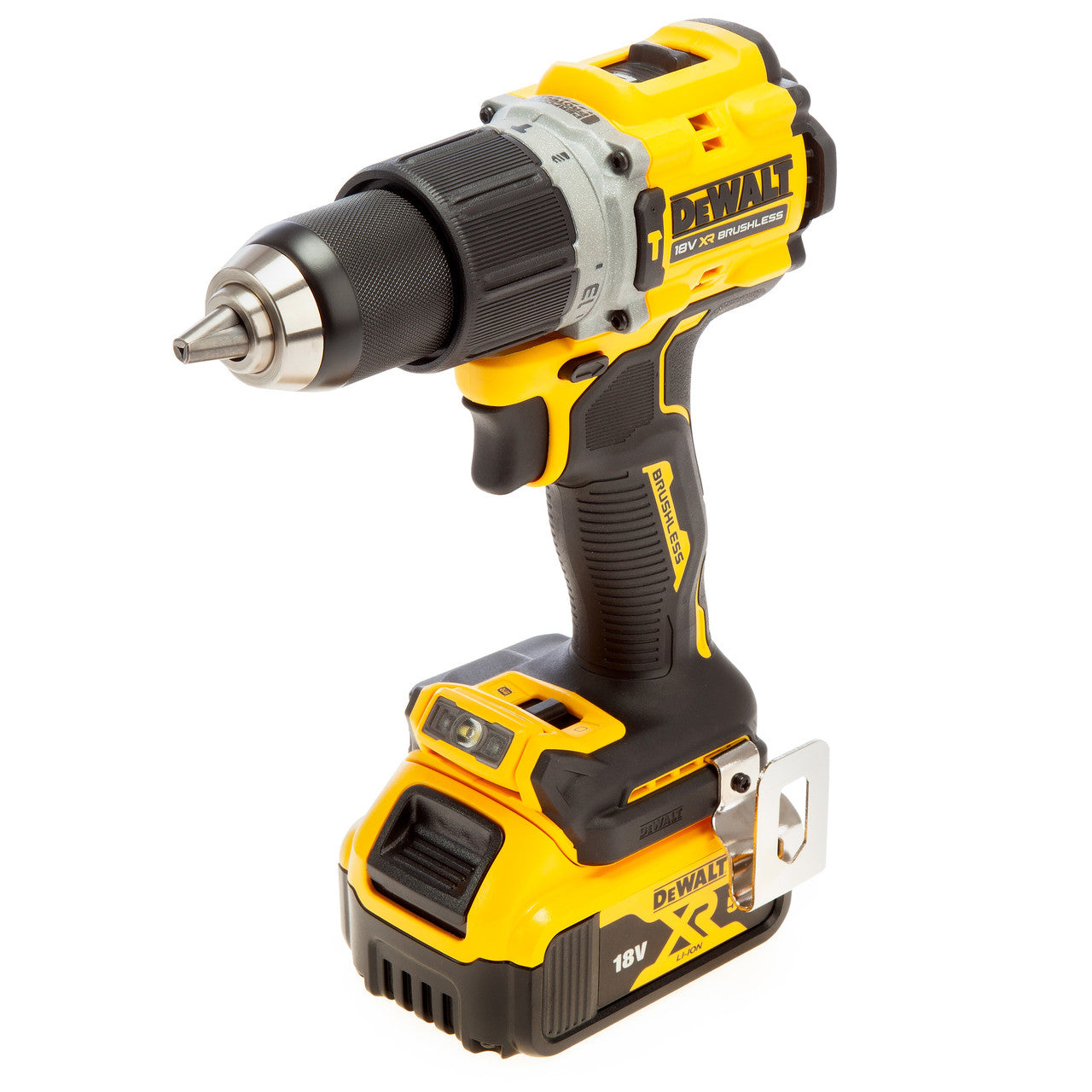 Dewalt DCD805P2T 18V XR Compact Brushless Combi Drill (2 x 5.0Ah Batteries)
