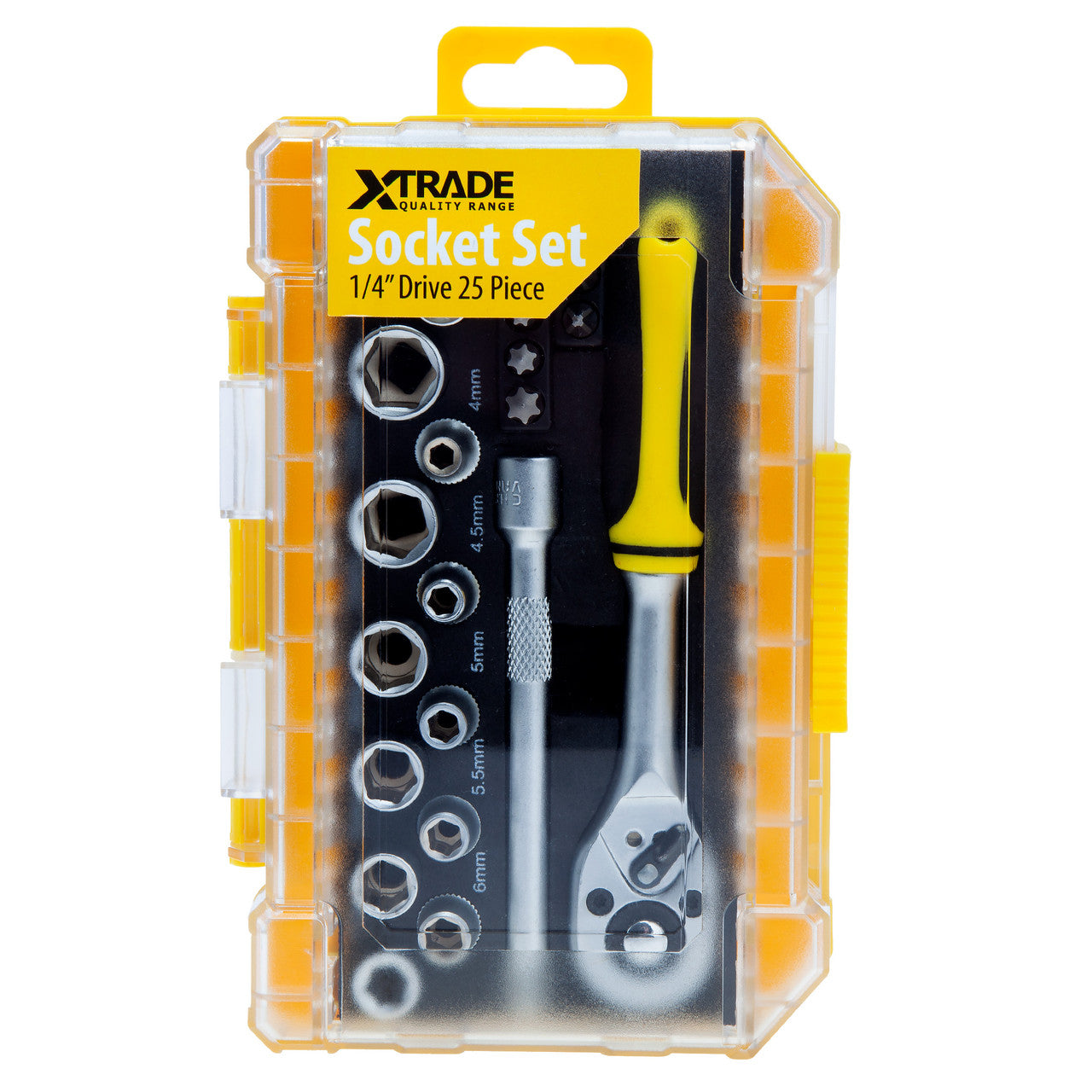 XTrade X0900197 Socket Set 1/4in Drive (25 Piece)