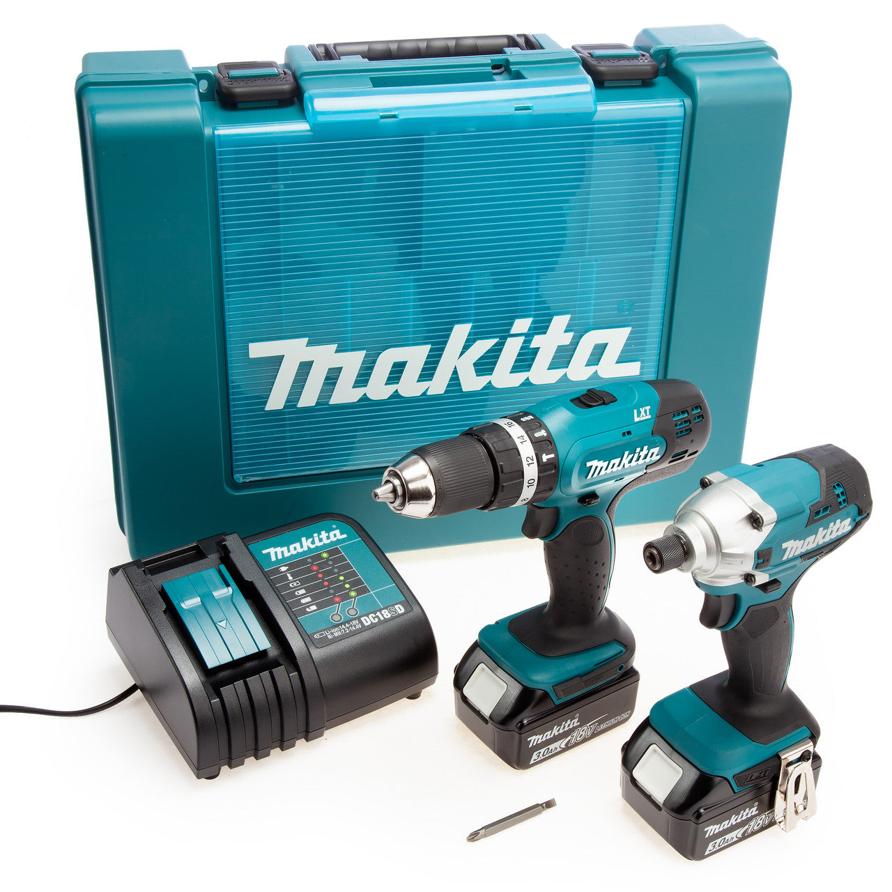 Makita 18V LXT 2 Piece Combi Drill & Impact Driver 2 x 3.0Ah Batteries DLX2336S