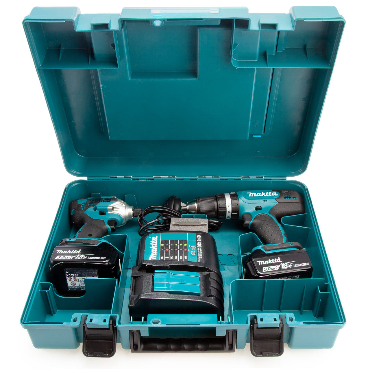 Makita 18V LXT 2 Piece Combi Drill & Impact Driver 2 x 3.0Ah Batteries DLX2336S