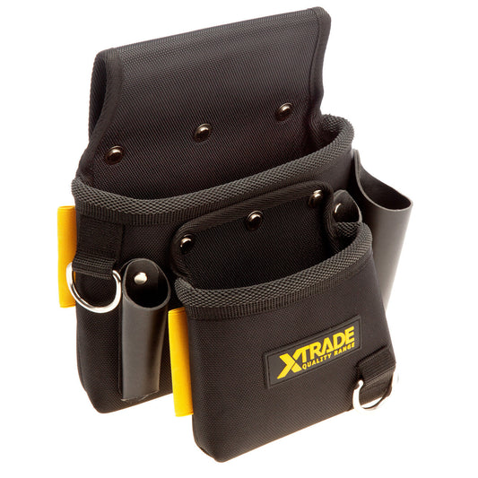 XTrade Tool and Fixings Work Pouch 28 x 27 x 13cm Leather & Polyester X1900014