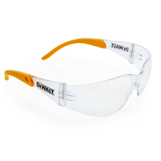 Dewalt Protector Safety Glasses Clear 99.9% UVA UVB Protection DPG54-1D EU
