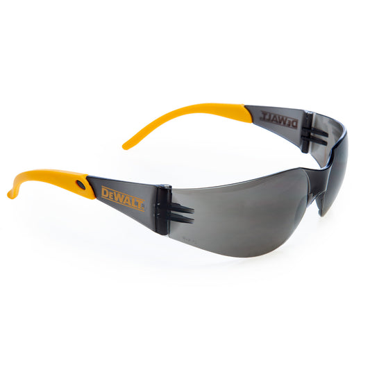 Dewalt Protector Safety Glasses Smoke Rubber Tipped Temples DPG54-2D EU