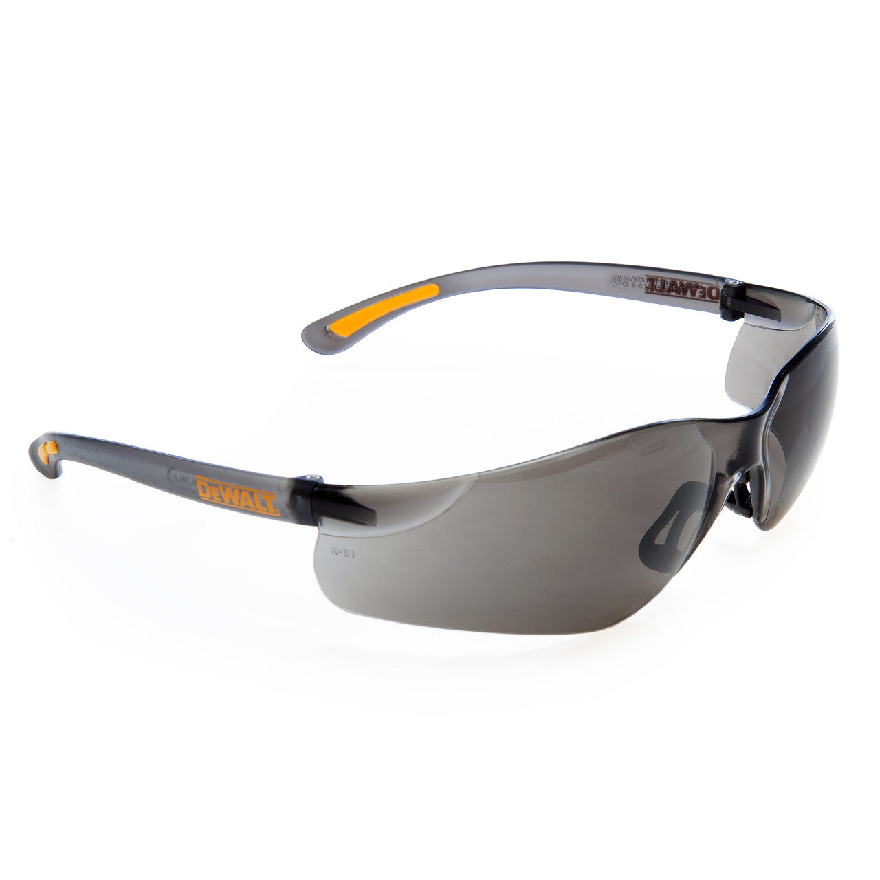 Dewalt Contractor Pro Safety Glasses Smoke Rubber-Tipped Temples DPG52-2D EU