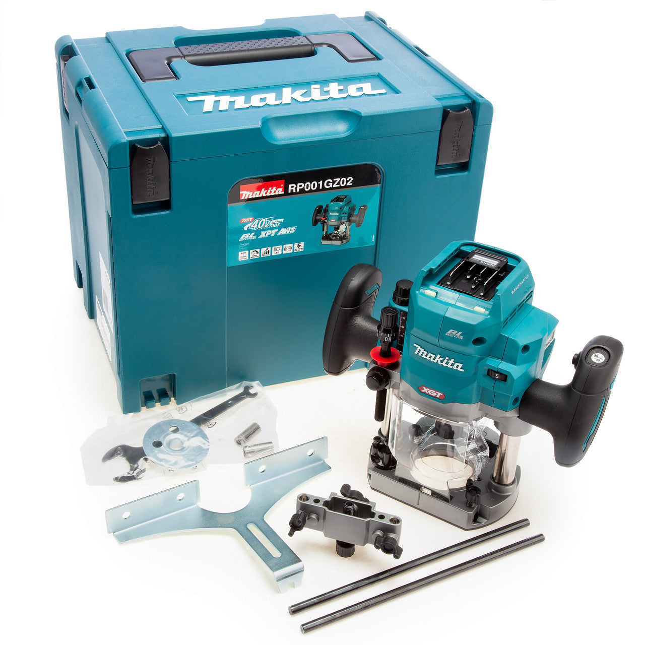 Makita 40Vmax XGT Router Body Only Brushless In Makpac Case Type 4 RP001GZ02
