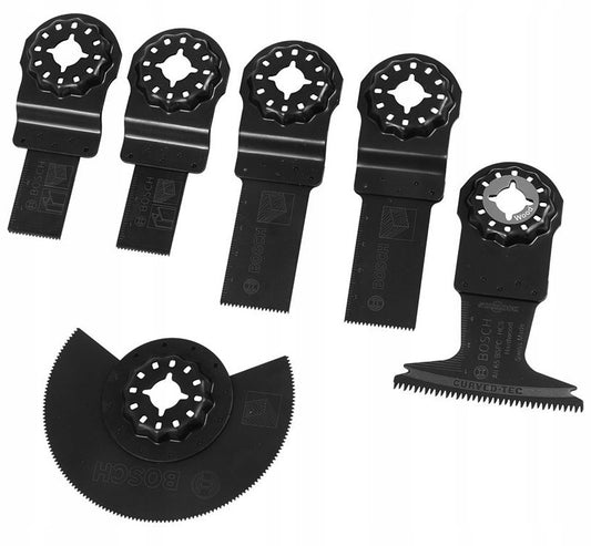 Bosch Starlock Wood & Metal Multi Tool Blade Set 6 Piece 2608664677