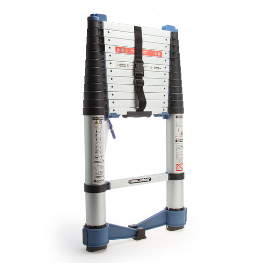 BuildCraft TaskLadder Soft Close Telescopic Ladder with Folding Feet 3.8m SR10106