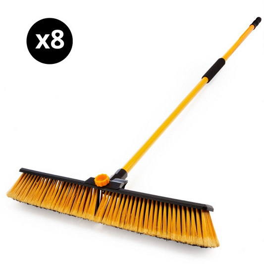 XTrade Heavy Duty Broom 24" 610mm Head Pack of 8 PVC Bristles X0600002
