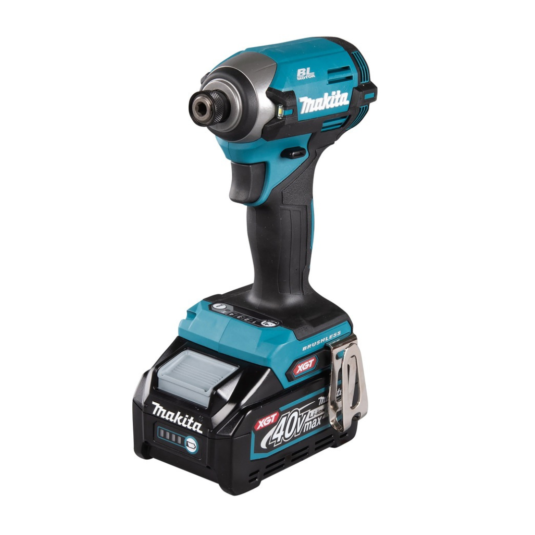 Makita 40VMax XGT Combi Drill & Impact Driver Kit 2 × 2.5Ah Batteries DK0176G205