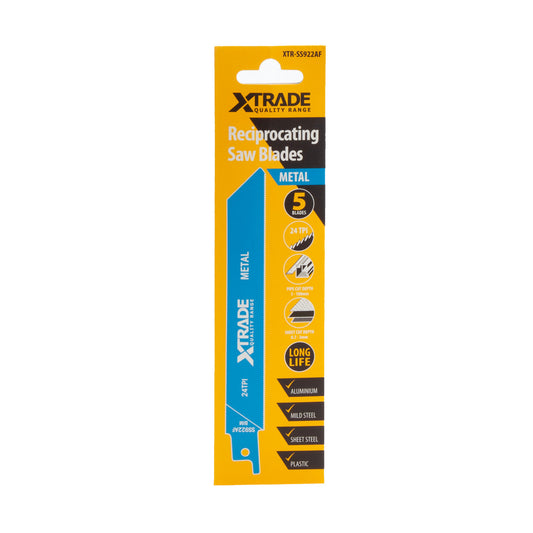 XTrade Flexible for Metal Reciprocating Saw Blades Pack of 5 SS922AF