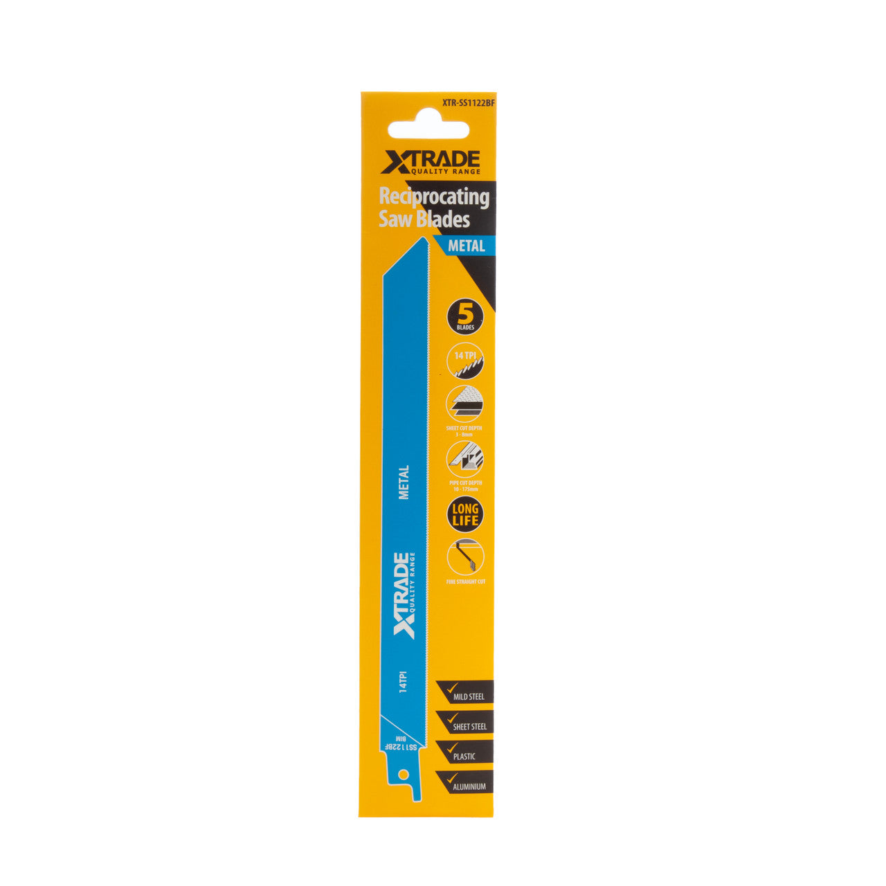 XTrade Flexible for Metal Reciprocating Saw Blades Pack of 5 SS1122BF