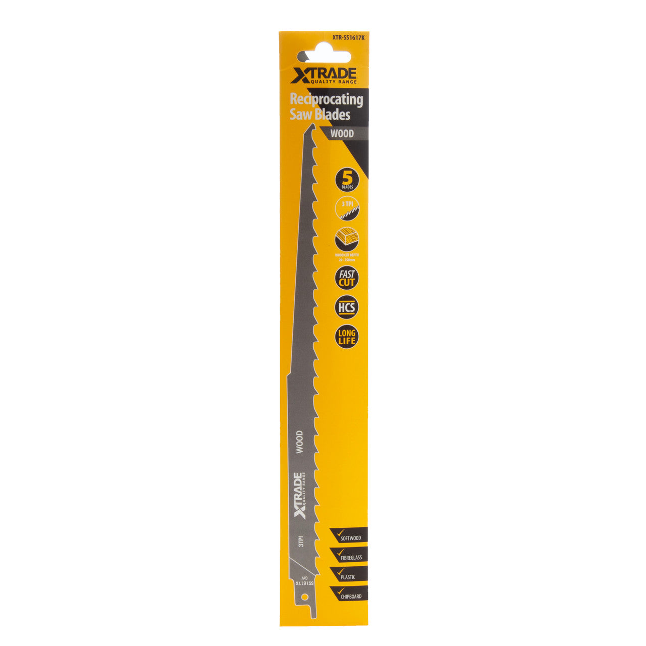 XTrade Basic for Wood Reciprocating Saw Blades 5 Pack SS1617K