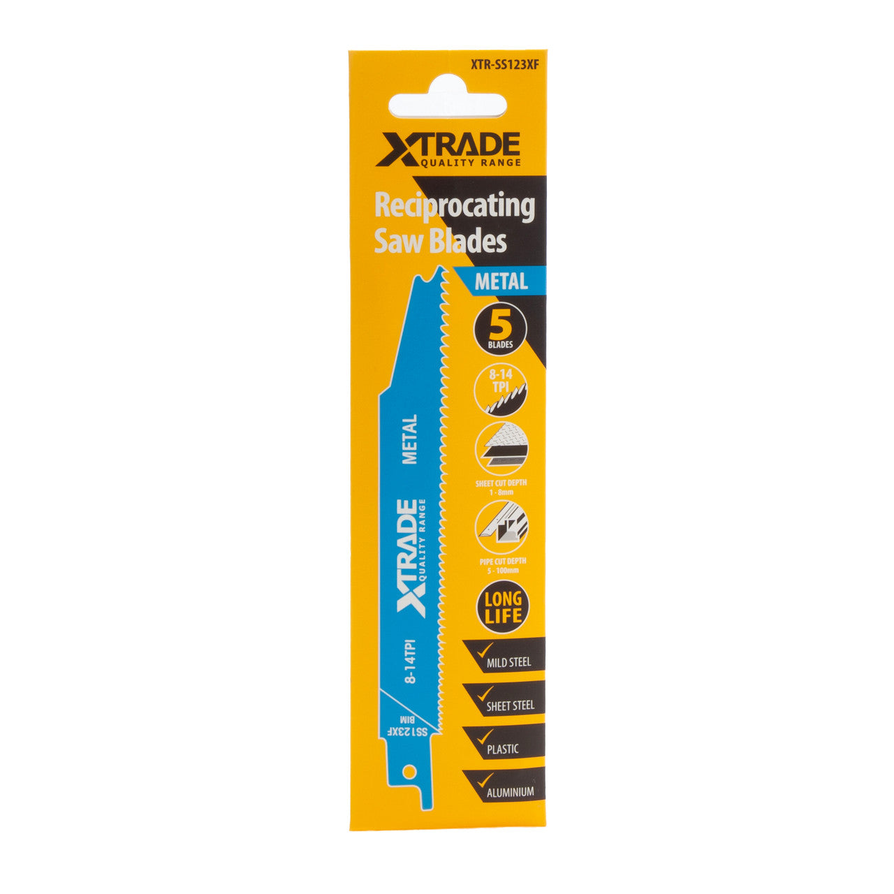 XTrade Progressor for Metal Reciprocating Saw Blades Pack of 5 SS123XF