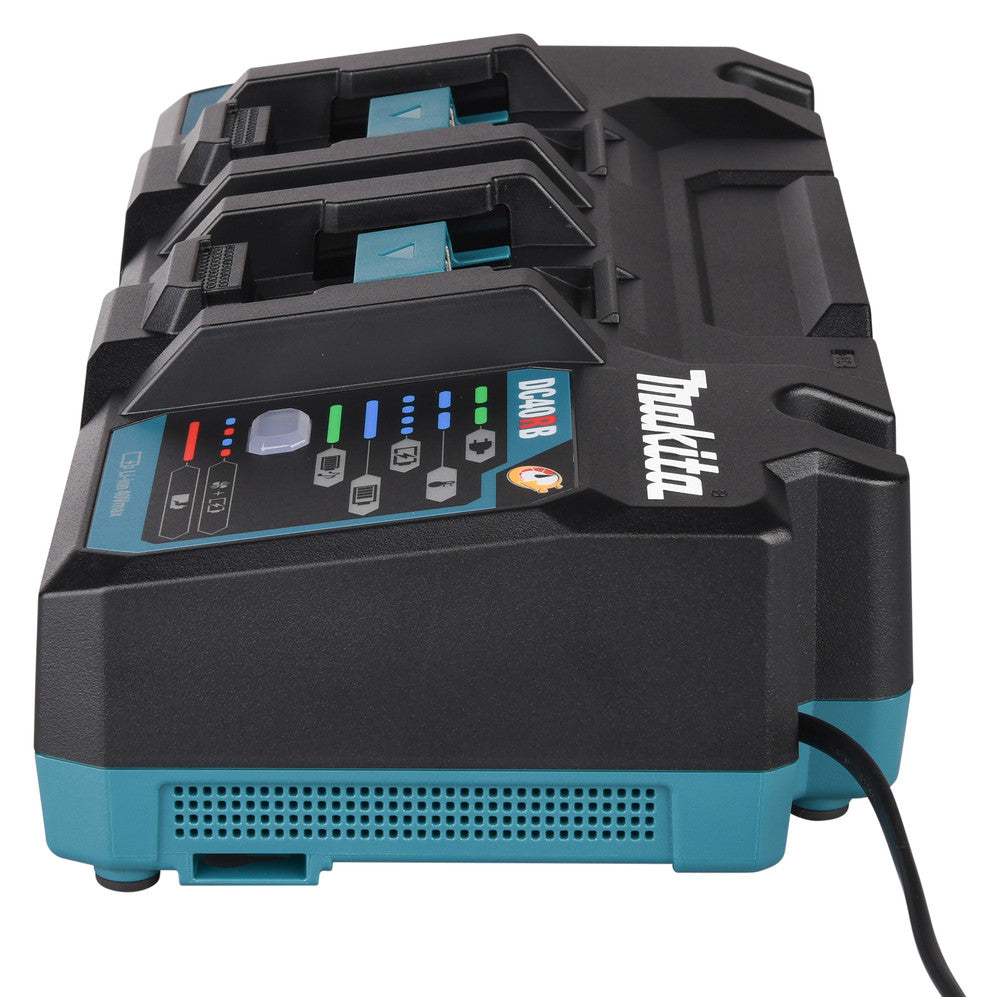 Makita DC40RB 40v Max XGT Li-Ion Twin Port Rapid Battery Charger 240v