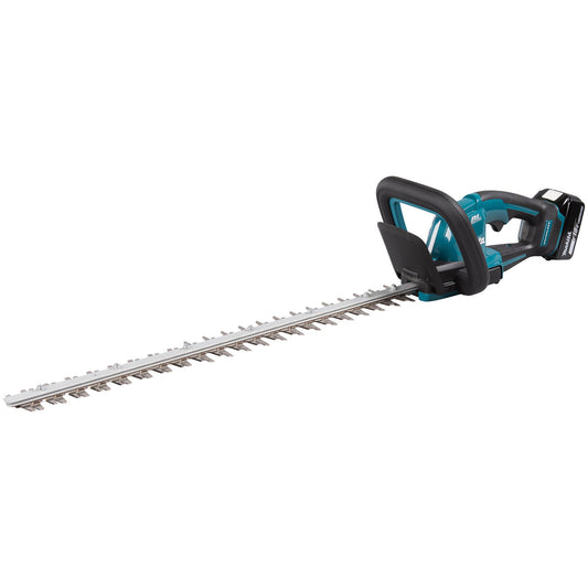 Makita 18V LXT Brushless Hedge Trimmer 1 x 5.0Ah Battery Blade 600mm DUH606RT