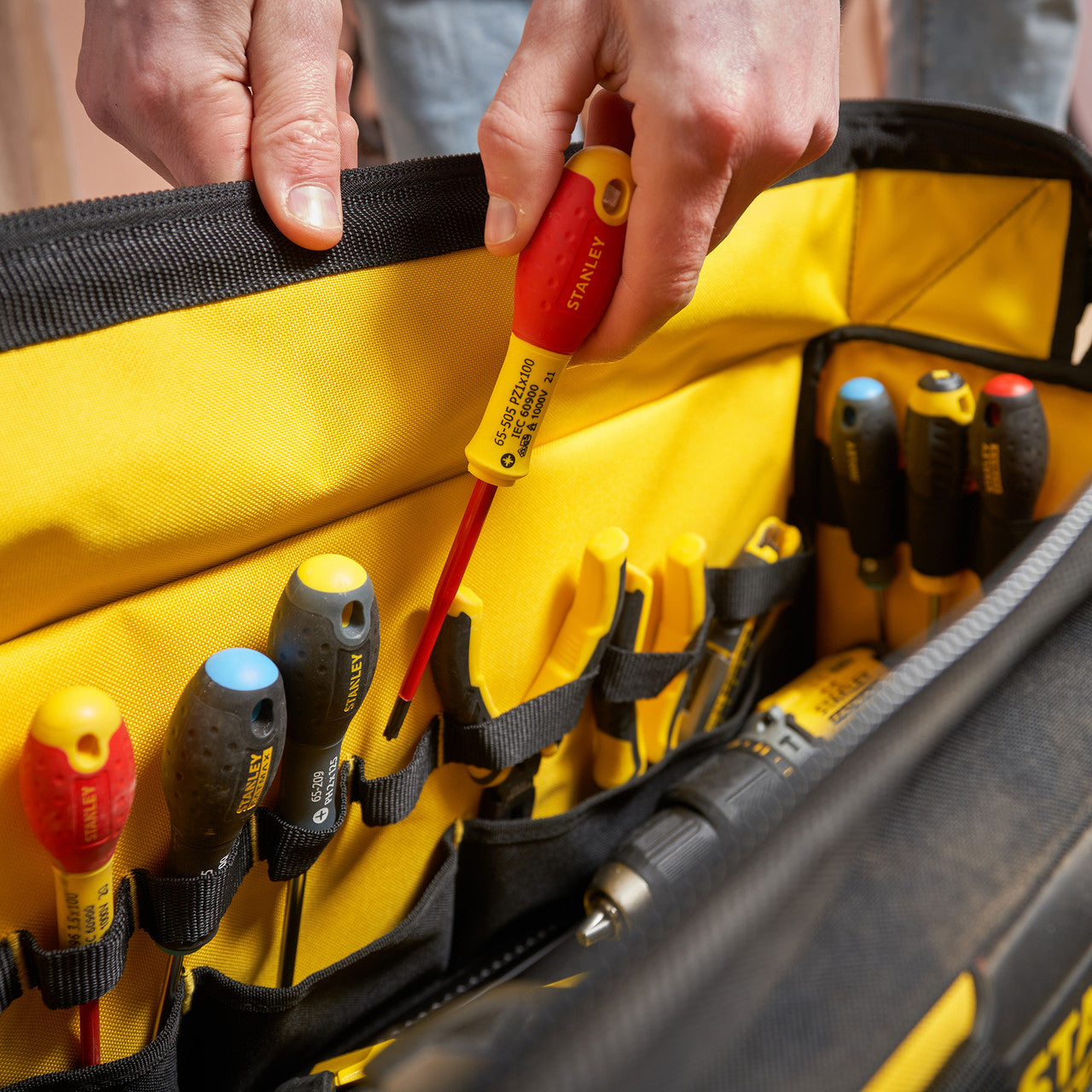 Stanley FMST1-71180 FatMax Sortmaster Open Mouth Rigid Tool Bag 20"