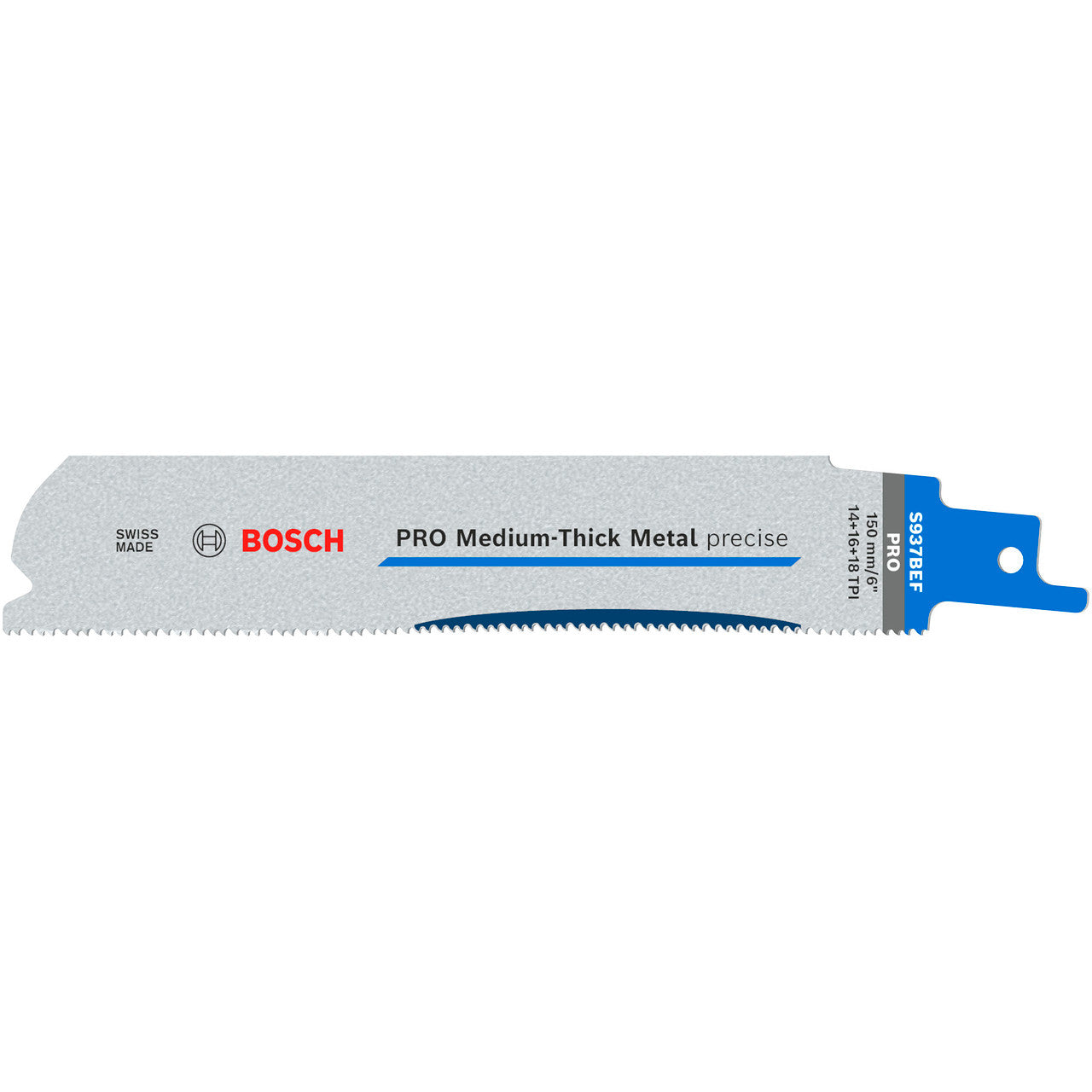 Bosch PRO Precise Reciprocating Saw Blade for Metal 150mm Pack of 5 S937BEF