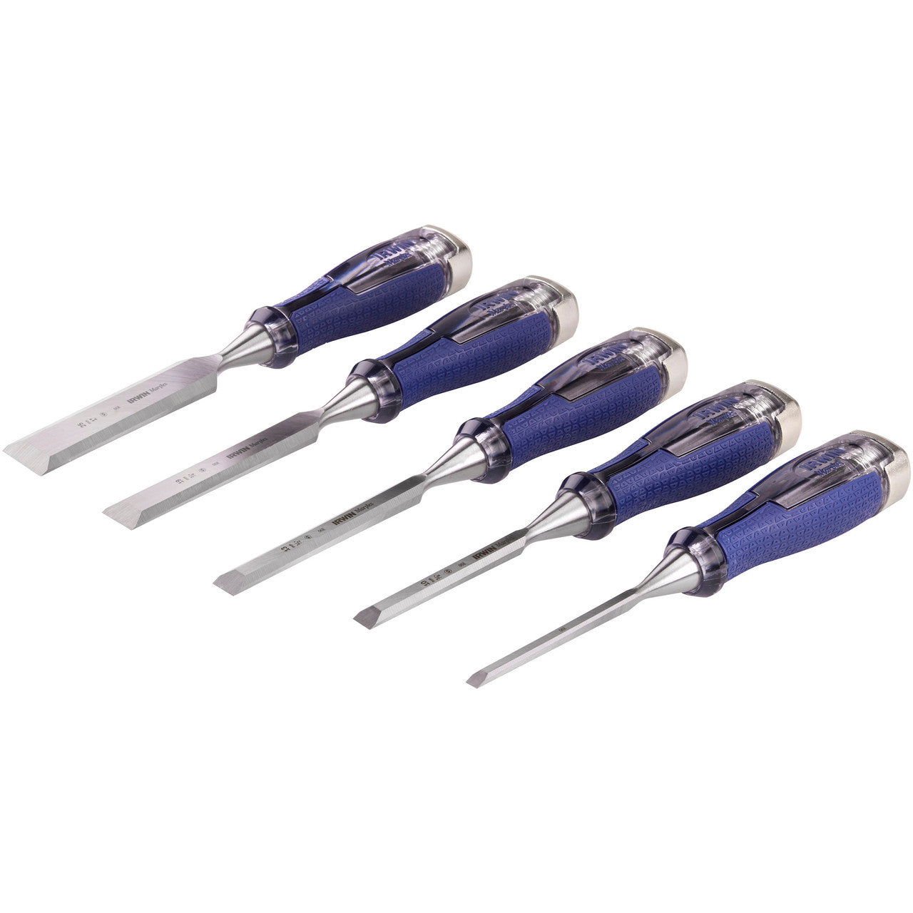 Irwin Marples MS750 High Impact Wood Chisel Set 5 Piece With Strike Cap 10503421