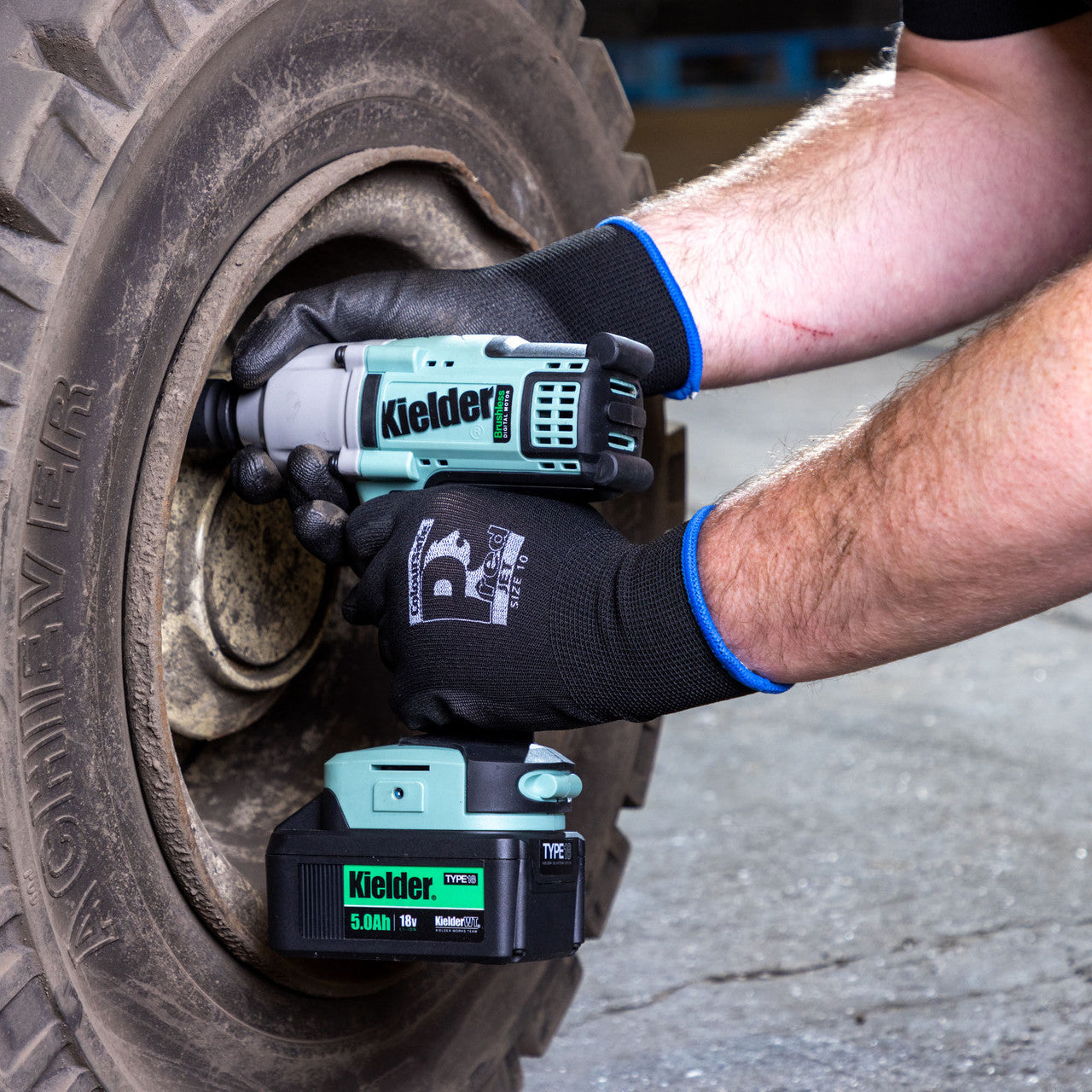 Predator Coloursafe Pred Jet Work Gloves XXL Pack of 10 JOS-BLACK-PUPL-11