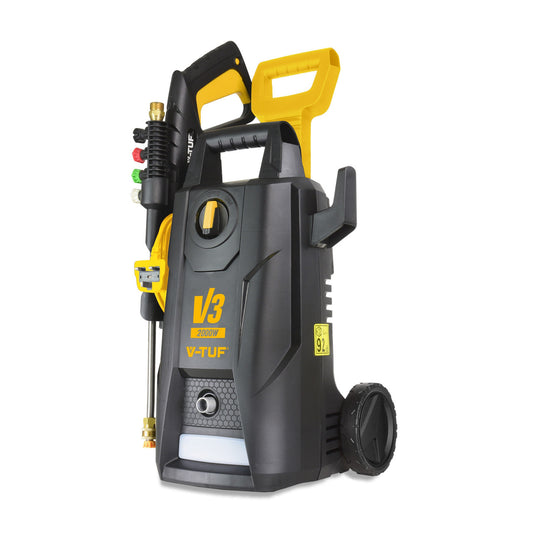 V-TUF V3 X2 Pressure Washer 150 Bar 240V 2000W Motor 8m Hi-Vis Hose V3240X2