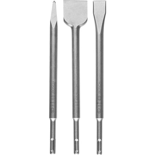 Bosch SDS Plus Power Tool Chisel Set 3 Piece For Concrete And Masonry 2607019457