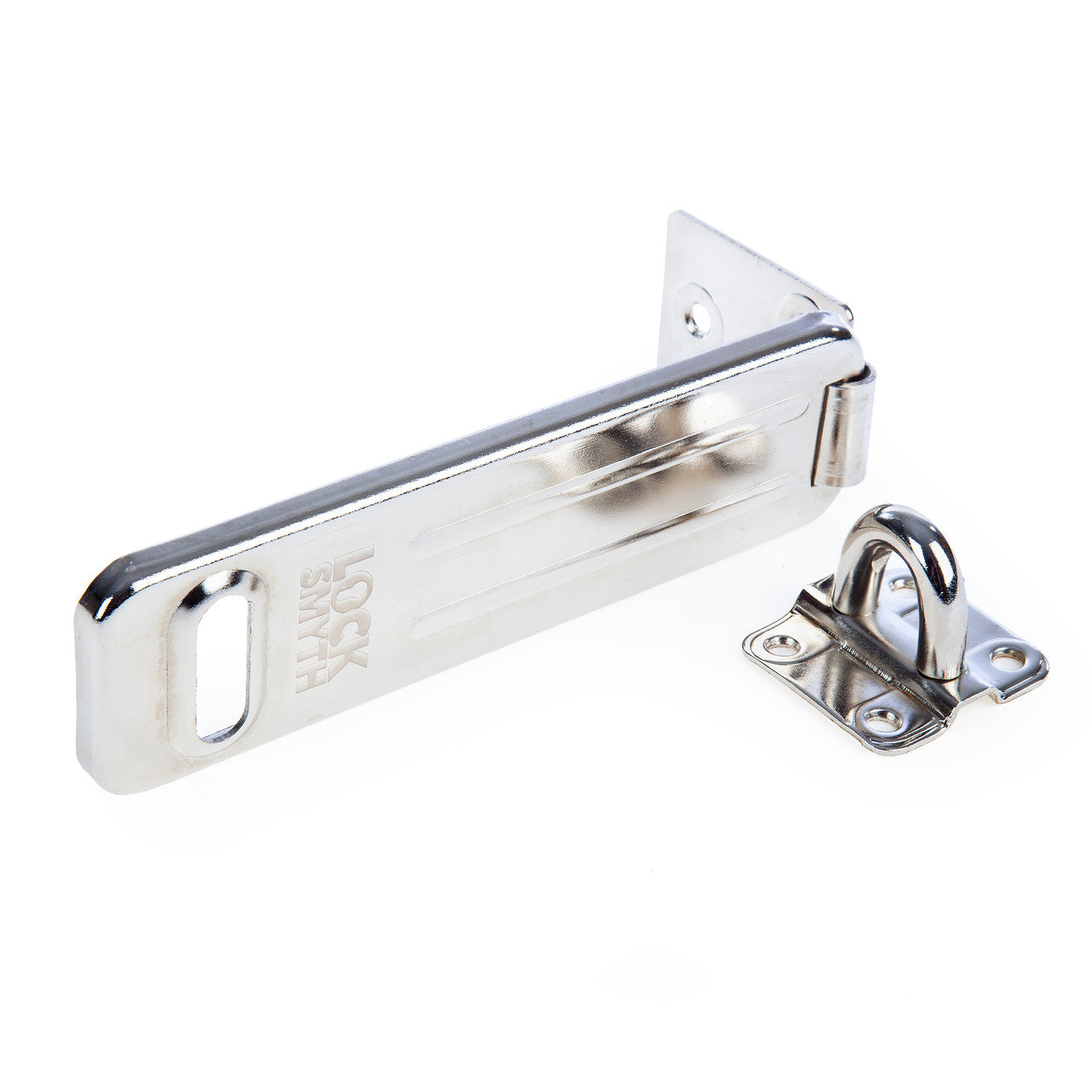 Locksmyth Hasp & Staple 150mm Hardened Steel Tamper Resistant L2200030