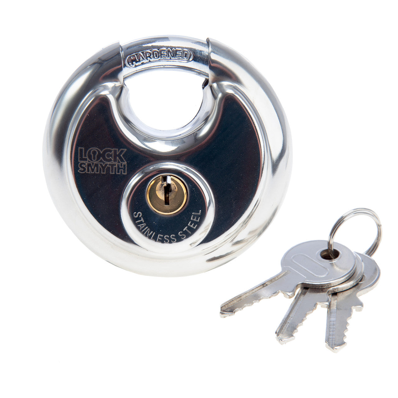 Locksmyth L2200031 Stainless Steel Disc Padlock 70mm
