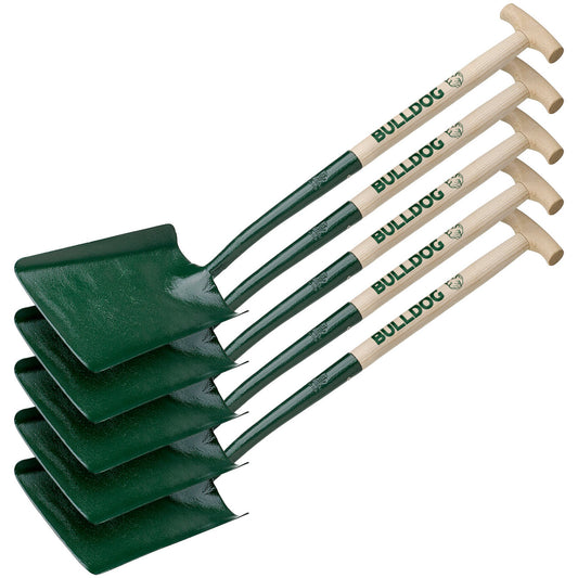 Bulldog No.2 Square Mouth Shovel 28” Pack of 5 Solid Forged Head 5SM2T