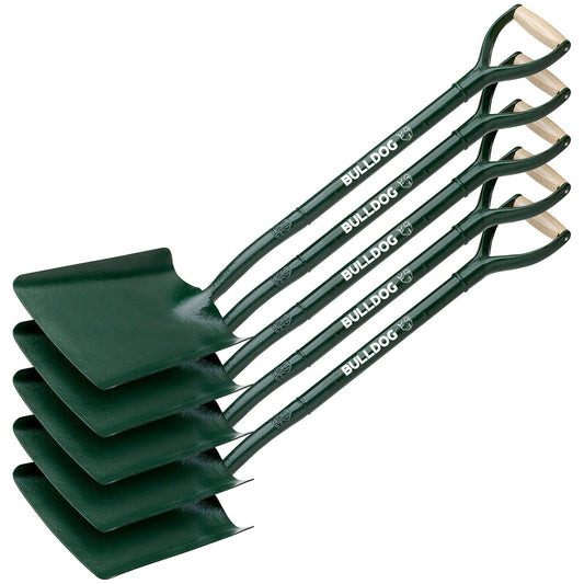 Bulldog All Metal No.2 Square Mouth Shovel 28” Pack of 5 Length 1020mm 5SM2AM