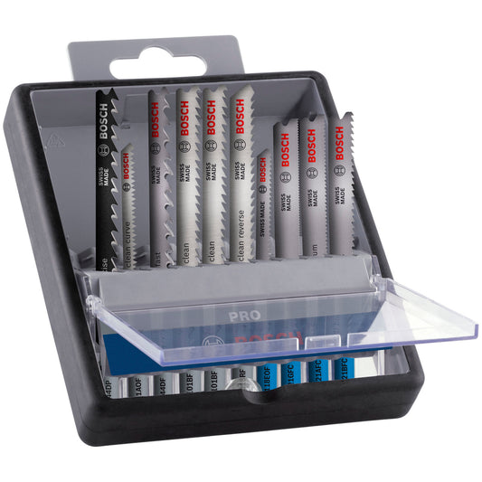 Bosch 2607011943 PRO Jigsaw Blade Set for Wood & Metal (10 Piece)