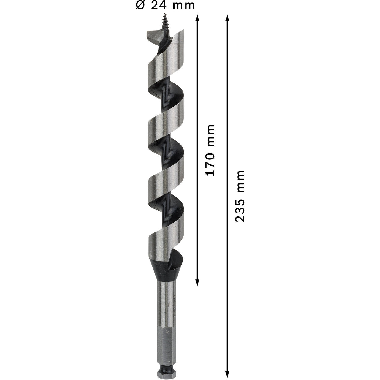 Bosch 2608597634 PRO Wood Auger Drill Bit 24 × 235mm