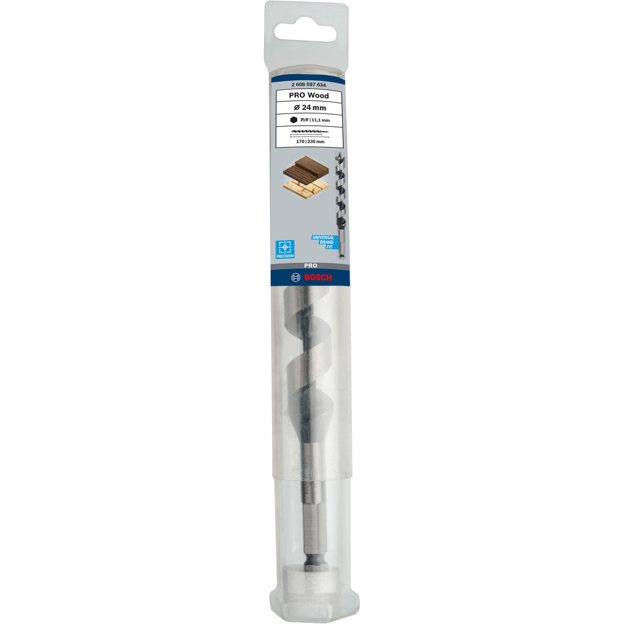 Bosch 2608597634 PRO Wood Auger Drill Bit 24 × 235mm