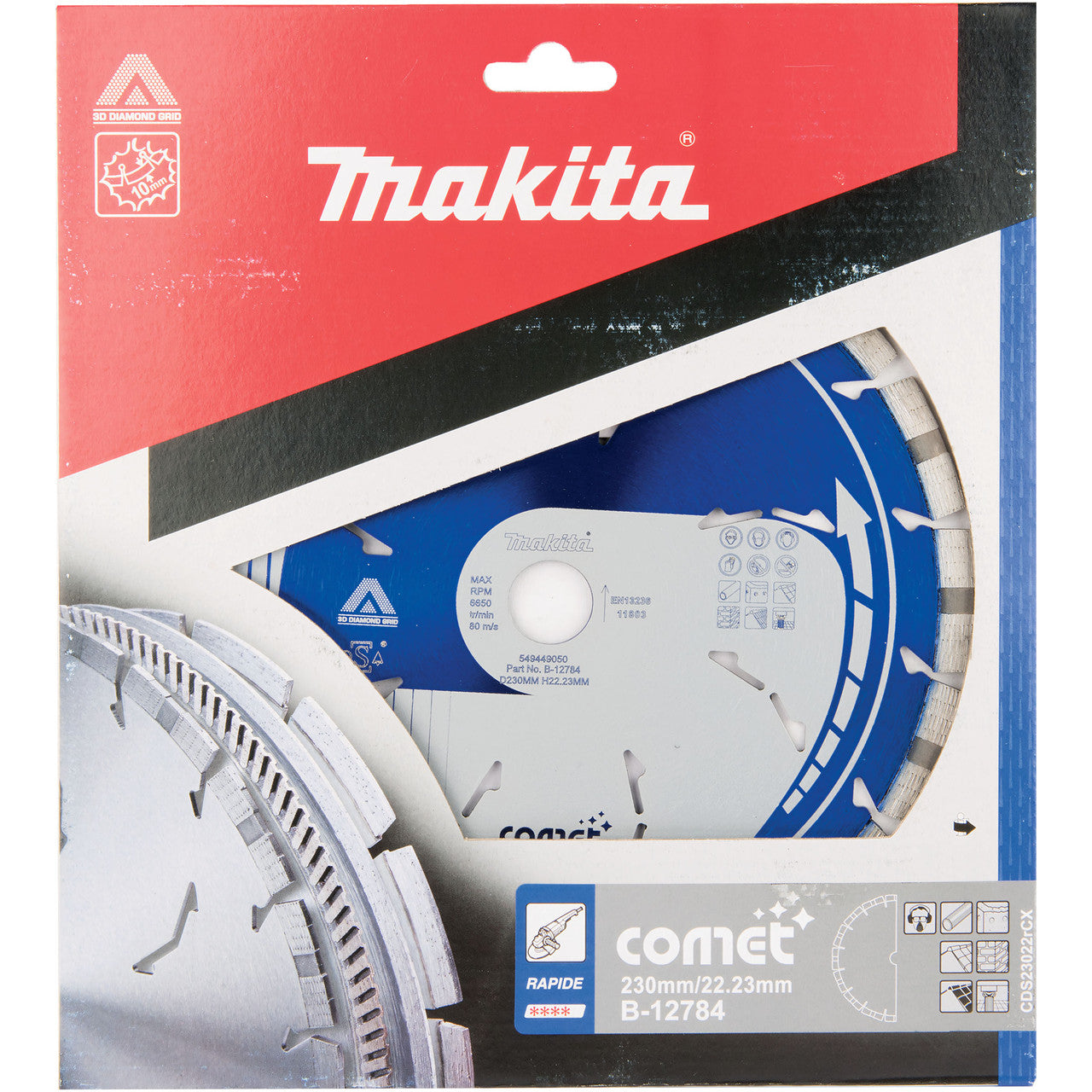 Makita B-12784 Comet Rapide Dry & Wet Diamond Wheel 230mm