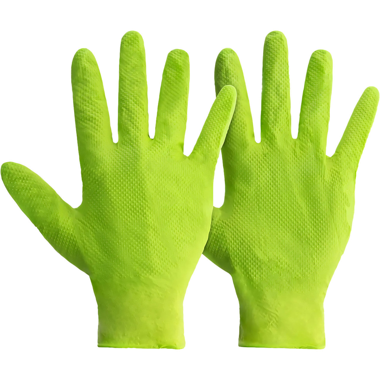 Mercator Ideall Grip Green Nitrile Gloves (Large) (Pack of 50)