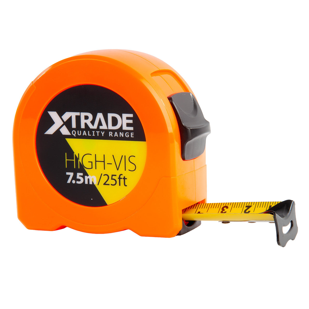 XTrade X0900293 High-Visibility Tape Measure 25' / 7.5m (Pack of 12)