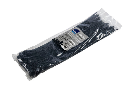 XTrade T0700006 Black Cable Ties 550MM x 9.0MM (100 Pack)